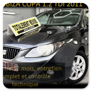 SEAT IBIZA COPA 1.2 TDI GARANTIE 1 AN CTOK 4999€ 