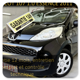 PEUGEOT 107 1.0 ESSENCE 5 PORTES GARANTIE 1 AN CTOK 3499€