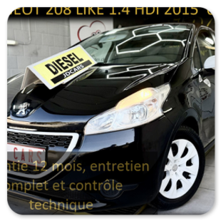 PEUGEOT 208 1.4 HDI GARANTIE 1 AN CTOK 6499€