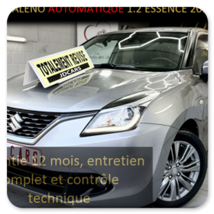 SUZUKI BALENO 1.2 ESSENCE AUTOMATIQUE GARANTIE 1 AN CTOK 8499€