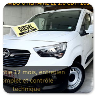 OPEL COMBO CARGO 1.6 CDTI UTILITAIRE L2 GARANTIE 1 AN CTOK 7999€
