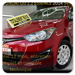 HYUNDAI I20 1.2 ESSENCE GARANTIE 1A N CTOK 5499€ TTC HYUNDAI I20 1.2 ESSENCE GARANTIE 1A N CTOK 5499€ TTC