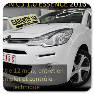 CITROEN C3 1.0 ESSENCE 74MKM GARANTIE 1 AN CTOK 5999€