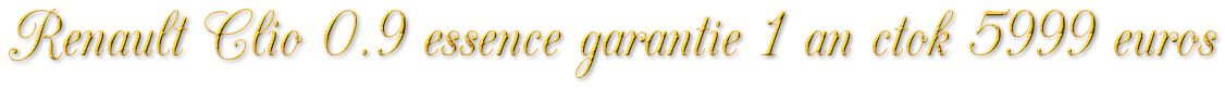 RENAULT CLIO 0.9 TCE GARANTIE 1 AN CTOK 5999€