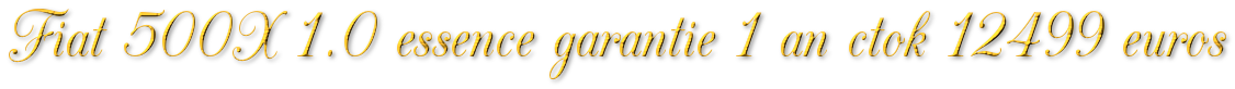 FIAT 500X 1.0 ESSENCE 120 37MKM GARANTIE 1 AN CTOK 12499€