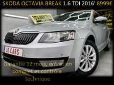 SKODA OCTAVIA BREAK 1.6 TDI 110 GARANTIE 1 AN CTOK