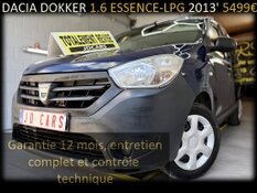 DACIA DOKKER 1.6 ESSENCE-LPG GARANTIE 1 AN CTOK 5499€ TVAC