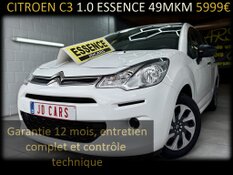 CITROEN C3 1.0 ESSENCE 49MKM GARANTIE 1 AN CTOK 5999€ TTC