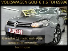 VOLKSWAGEN GOLF 6 1.6 TDI BLUEMOTION GARANTIE 1 AN CTOK 6999€