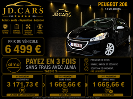 PEUGEOT 208 1.4 HDI GARANTIE 1 AN CTOK 6499€