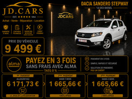 DACIA SANDERO STEPWAY 1.5 DCI GARANTIE 1 AN CTOK 9499