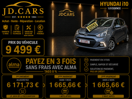 HYUNDAI I10 1.0 ESSENCE 31MKM GARANTIE 1 AN CTOK 9499€