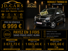 RENAULT TWINGO 1.0 ESSENCE GARANTIE 1 AN CTOK 6999€