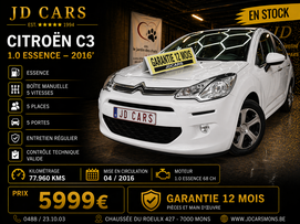 CITROËN C3 1.0 ESSENCE GARANTIE 1 AN CTOK 5999€