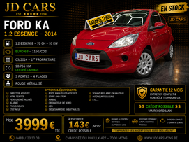 FORD KA 1.2 ESSENCE GARANTIE 1 AN CTOK 3999€
