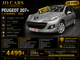 PEUGEOT 207+ 1.4 ESSENCE GARANTIE 1 AN CTOK 4499€