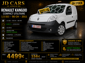 RENAULT KANGOO 1.5 DCI UTILITAIRE COMPACT GARANTIE 1 AN CTOK 4499€