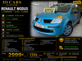 RENAULT MODUS 1.2 ESSENCE GARANTIE 1 AN CTOK 2999€
