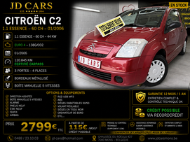 CITROËN C2 1.1 ESSENCE GARANTIE 1 AN CTOK 2799€